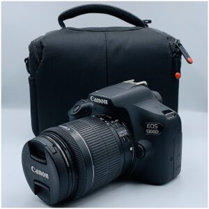 Canon EOS 1300D 18MP Digital SLR Camera W/Canon EFS 18-55mm Lens, Strap, Battery, Charger *Auto Focus Not Working*