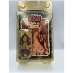 2010 Hasbro/Kenner Star Wars VC35 The Vintage Collection Attack Of The Clones Mace Windu Sealed with Hang Tab In Tact