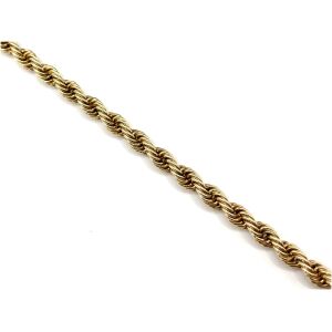 14k Yellow Gold Rope Bracelet
