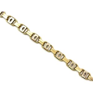 14k 24" Two-Tone Custom Link Chain