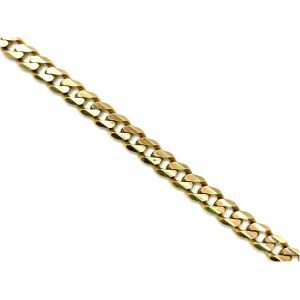 10k 24" Yellow Gold Solid Curb Link Chain