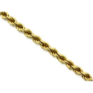 18k 22" Yellow Gold Rope Style Chain