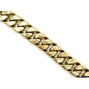 10k 8" Yellow Gold Cuban Large-Link Bracelet