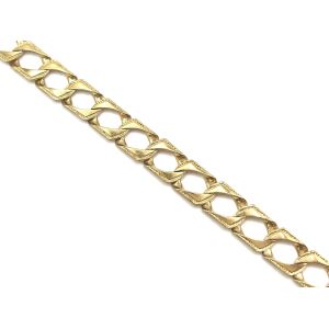 10k 9" Yellow Gold Box Link Bracelet