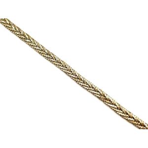 10k 16" Yellow Gold Herringbone Link Chain