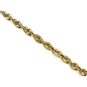 10k 24" Yellow Gold Rope Link Chain