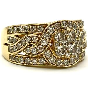14k Yellow Gold Le Vian Multi-Stone Diamond Ring