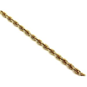 10k 34" Yellow Gold Rope Link Chain