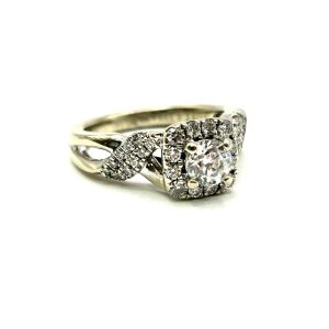 14k White Gold Vera Wang Multi-Stone Diamond Ring