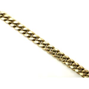 10k 28" Yellow Gold Hollow Curb Link Chain