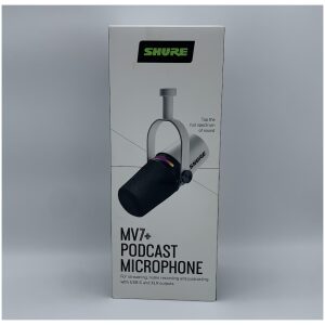 Shure MV7+ Podcast Dynamic Microphone in box without USB-C Cable