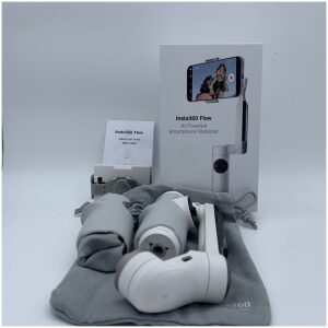 Insta360 Flow AI-Powered 3-Axis Smartphone Gimbal Stabilizer Extension - Summit White