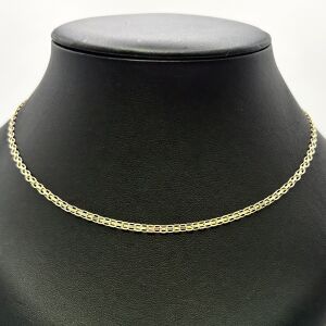 14k 20" Yellow Gold Double Chain Link Necklace