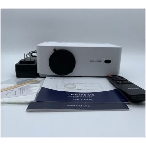 Vankyo Leisure 470w 720p Portable Projector w/ Power,  Remote, Cleaning  Kit and Manuals