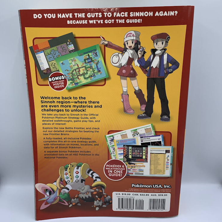 Pokemon Platinum Version: The Official Pokemon Guide W/ Poster & Minature Giratina Origin Form Figure - Image 2