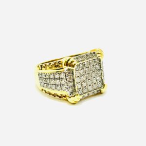 9.3g 10k Yellow Gold Ring with 2.01CTW Size 12