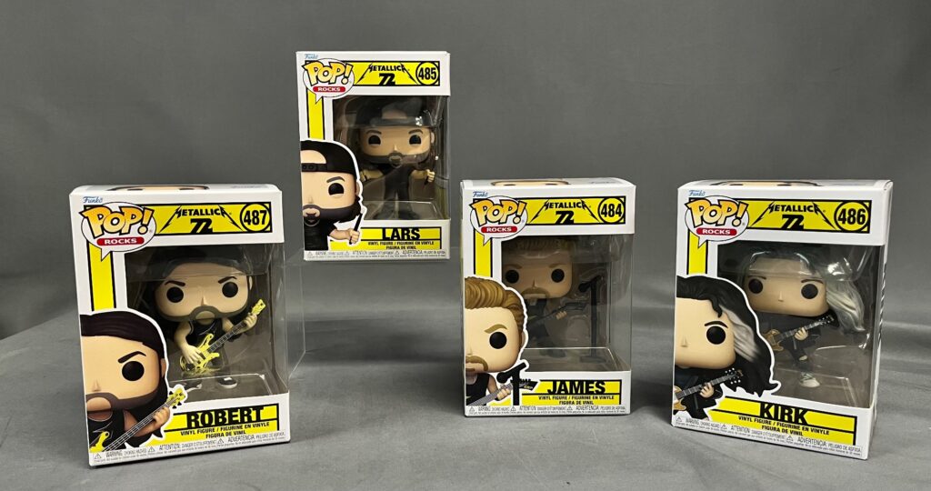 Funko Pop! Metallica M72 Set Of 4 James 484, Lars 485, Kirk 486